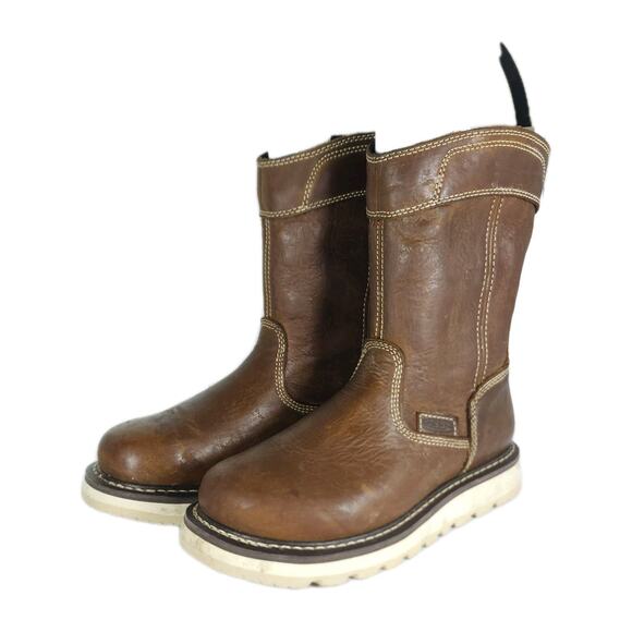 KEEN Men's Cincinnati Wellington US7D Leather Carbon Fiber Toe PullOn Work Boot - Picture 1 of 16